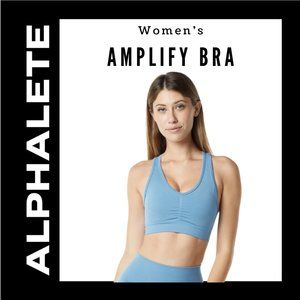 Alphalete Amplify Bra| Washed Denim| Medium